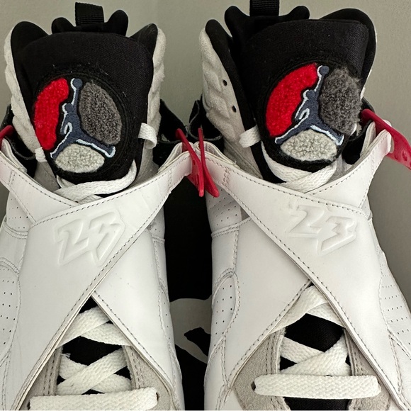 Air Jordan 8 Retro 'Bugs Bunny' 2013 White / Black/ True Red - Picture 8 of 13